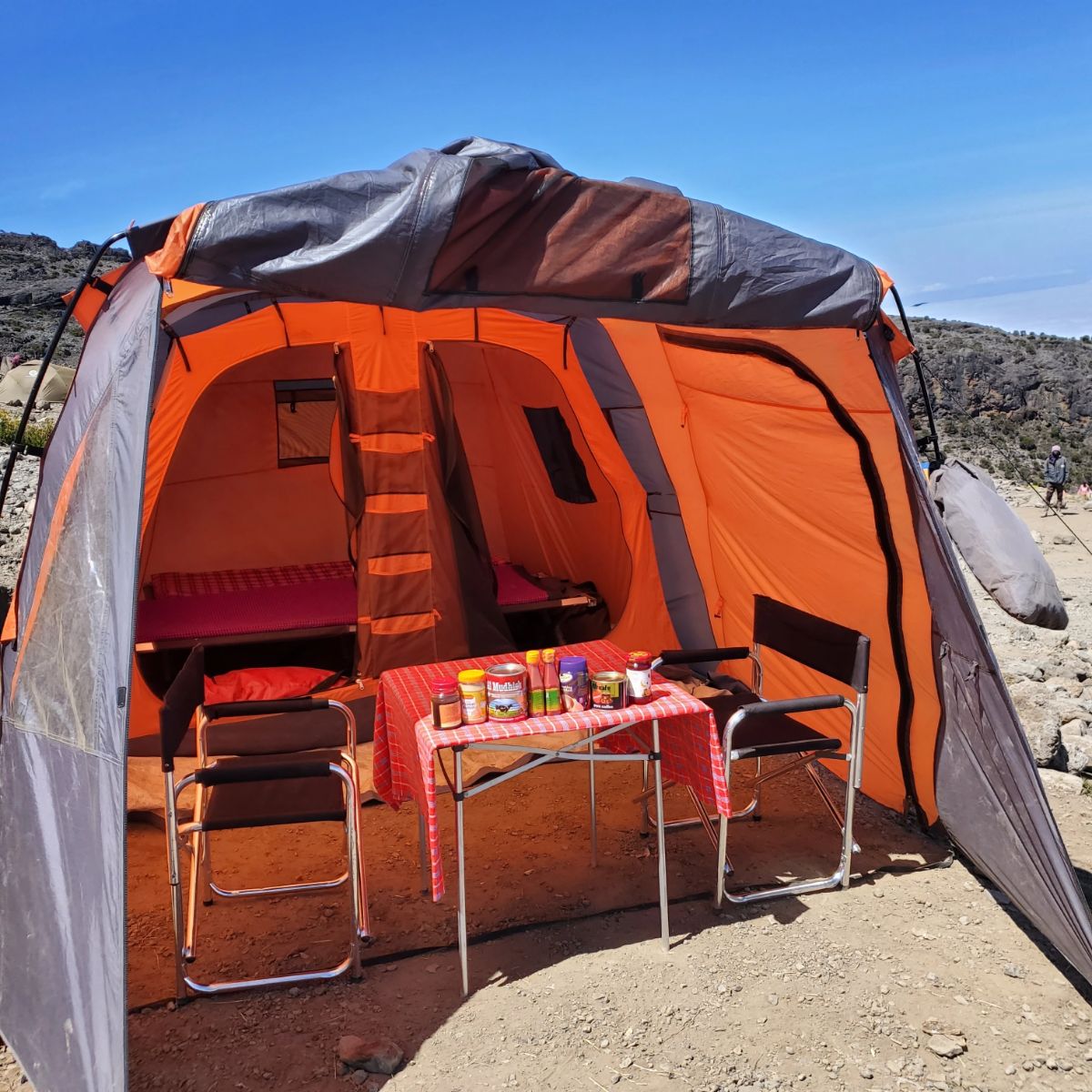 Top Mountain Tents for Couples & Partners at Karanga Camp, Mount Kilimanjaro